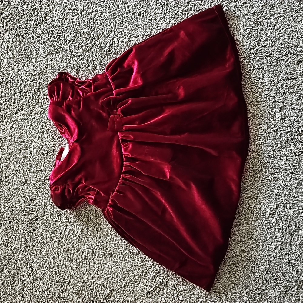 NWT- Red Velvet Dress-Size 12 months